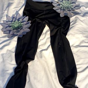 Aeropostale Black leggings with scrunch at back.